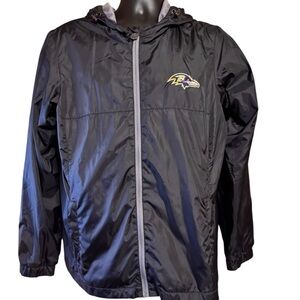 NFL Pro Line Black Baltimore Ravens Windbreaker Jacket